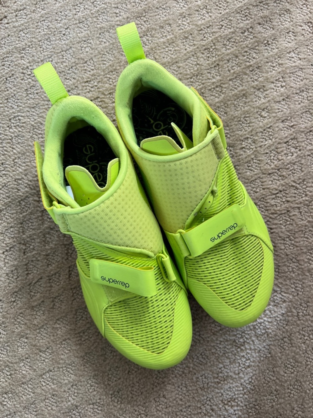 Nike SuperRep Neon Lime Training Sneakers for Spinning